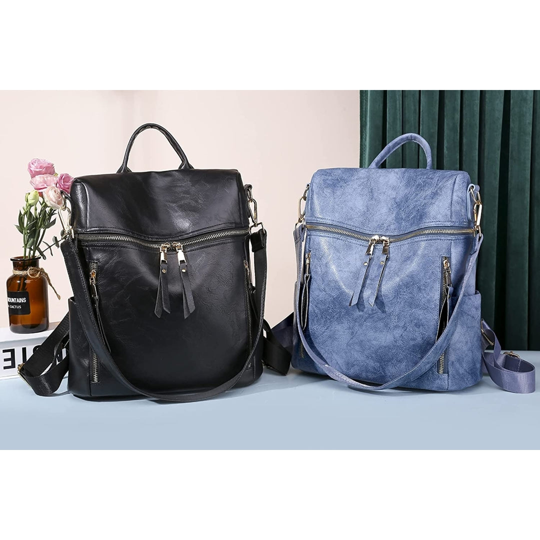 Women Fashion Travel Large Girls Shoulder Bags with Small Purse Adjustable Strap Image 9