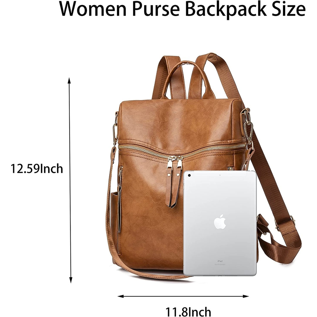 Women Fashion Travel Large Girls Shoulder Bags with Small Purse Adjustable Strap Image 10