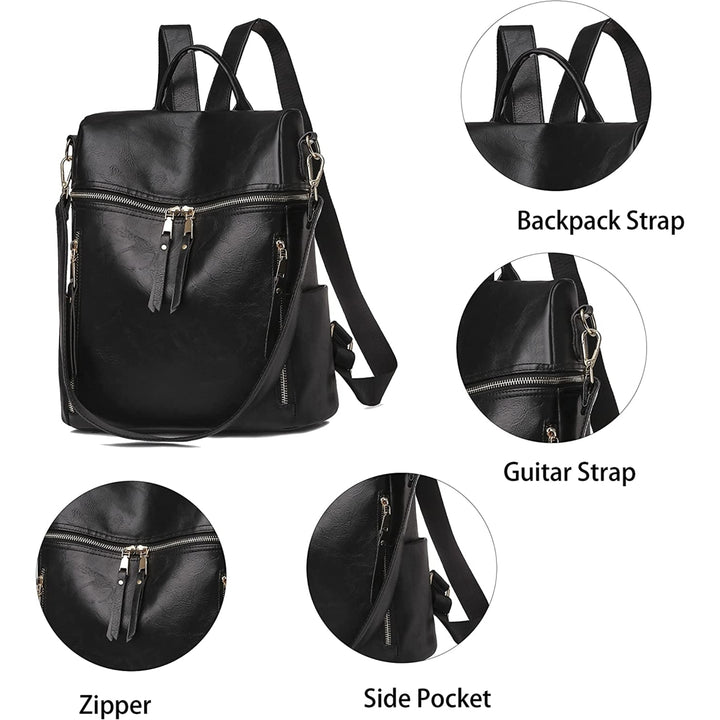 Women Fashion Travel Large Girls Shoulder Bags with Small Purse Adjustable Strap Image 12