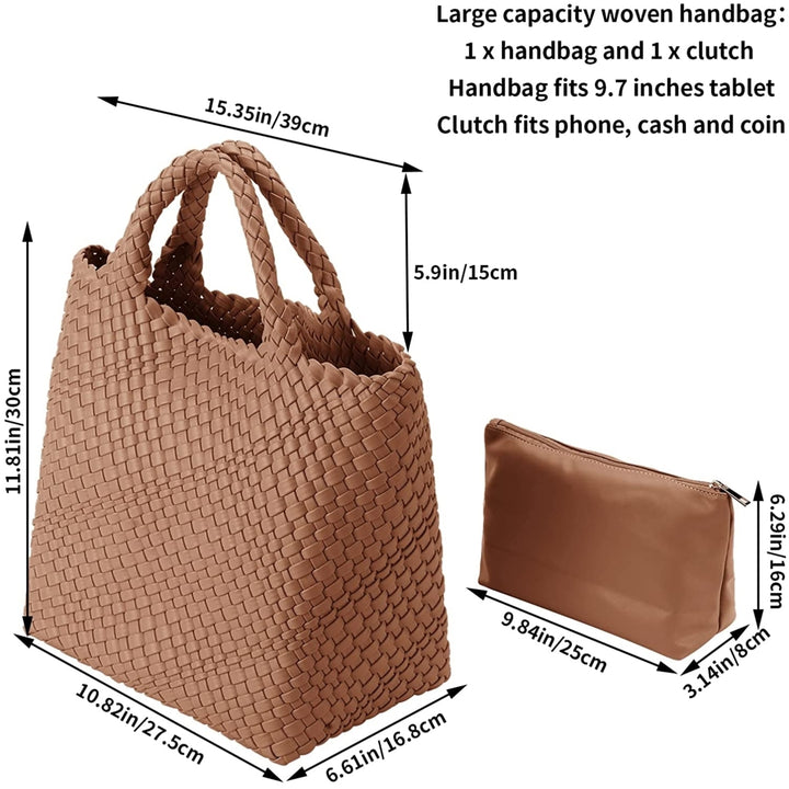 Fashion Woven Tote Bag Large Capacity Image 6