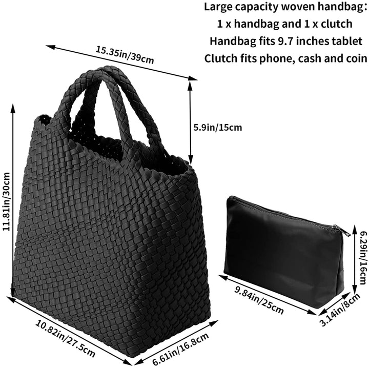 Fashion Woven Tote Bag Large Capacity Image 12