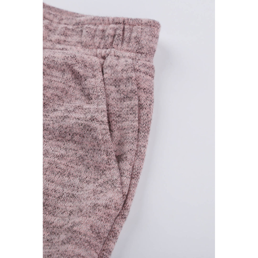 Womens Pink Long Sleeve Drawstring Button Loungewear Image 10