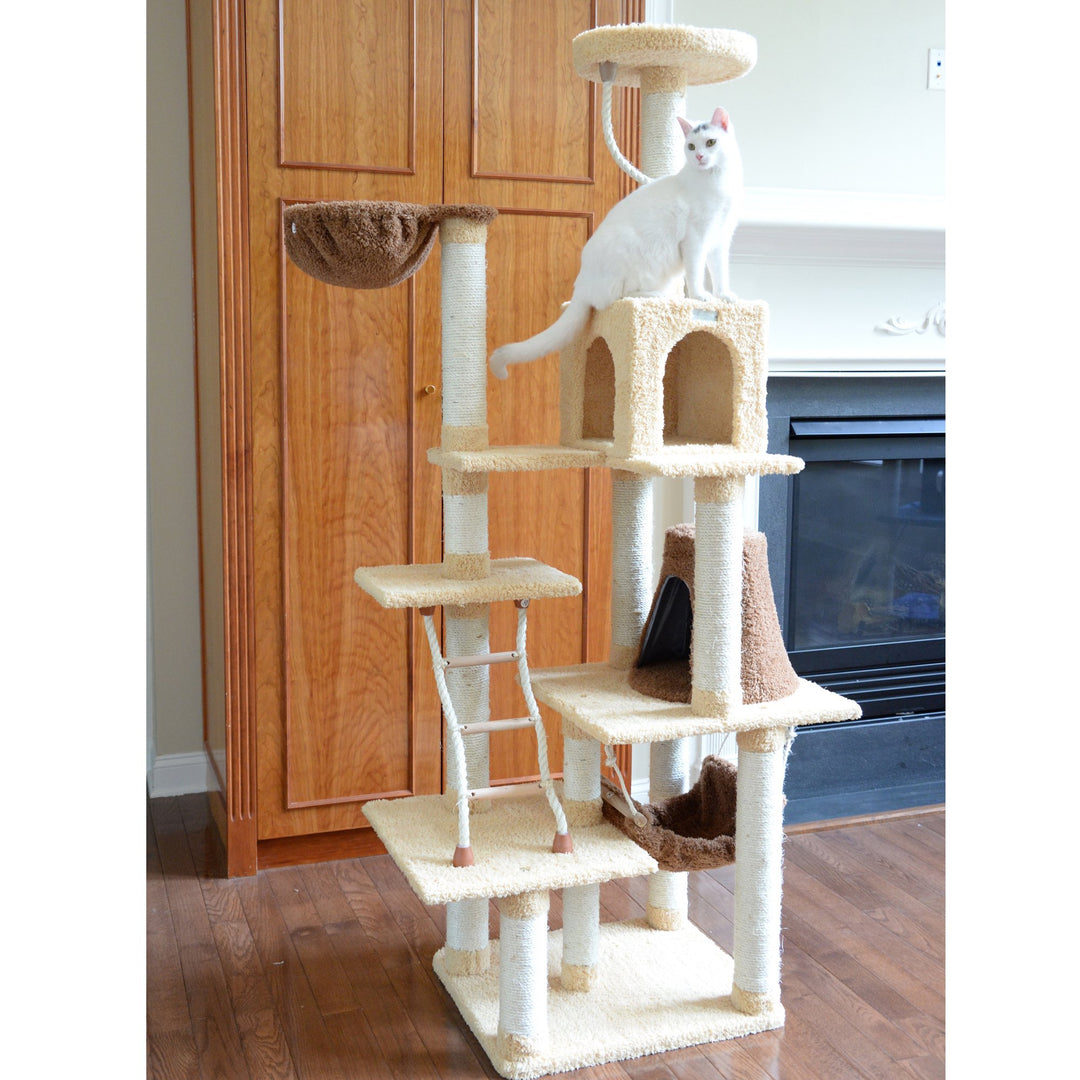 Armarkat Cat Climber Play House78" Real Wood Cat furniture,Jackson Galaxy Approved Image 7