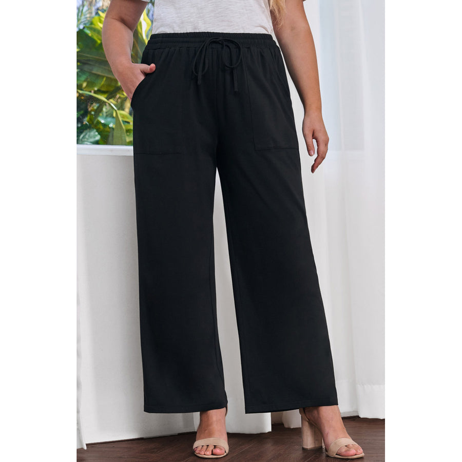 Womens Plus Size Black pants Image 1