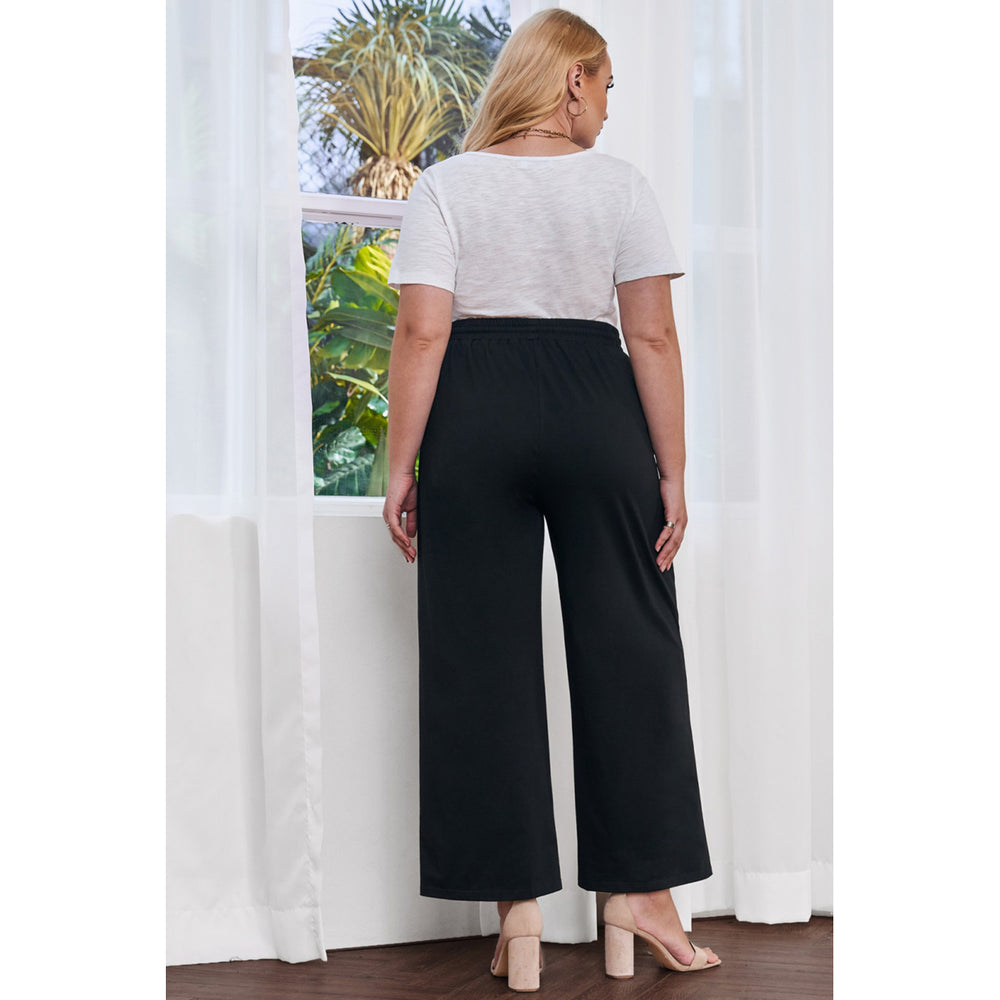 Womens Plus Size Black pants Image 2