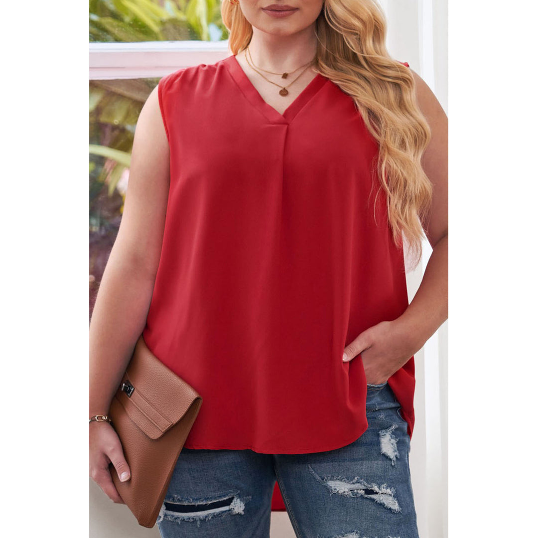 Women's Plus Size Red top Image 1