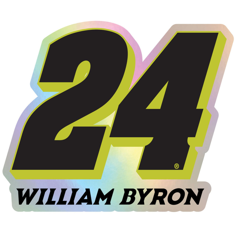 24 William Byron Laser Cut Holographic Decal Image 1