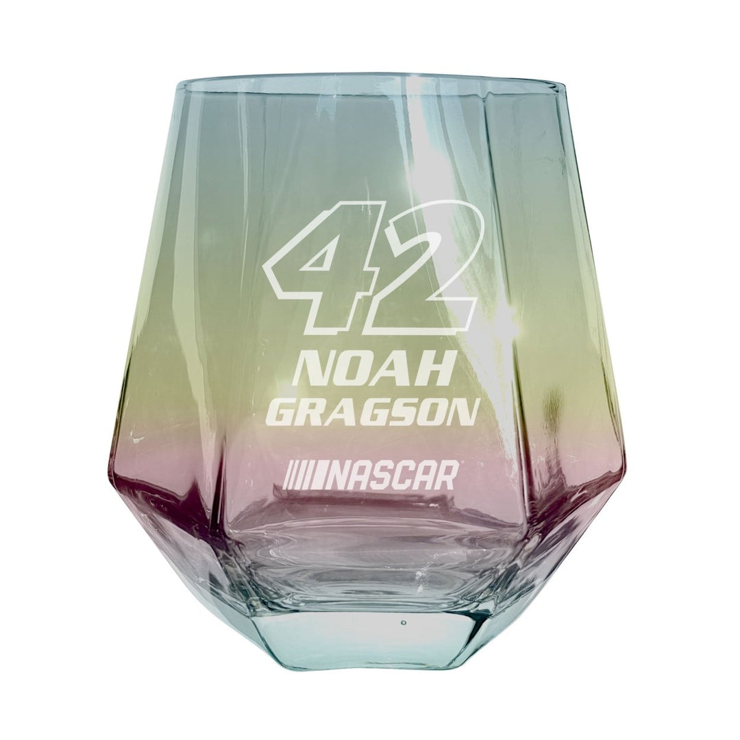 42 Noah Gragson Officially Licensed 10 oz Engraved Diamond Wine Glass Image 2