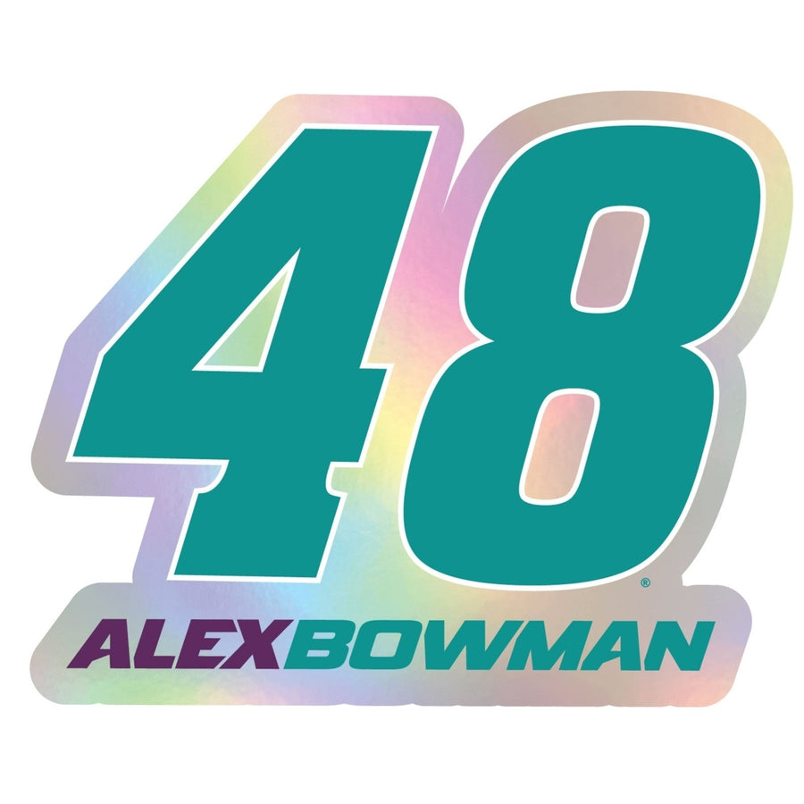 48 Alex Bowman Laser Cut Holographic Decal Image 1