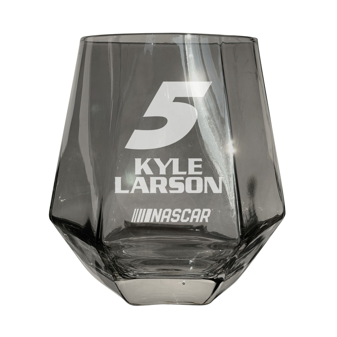 5 Kyle Larson Officially Licensed 10 oz Engraved Diamond Wine Glass Image 3