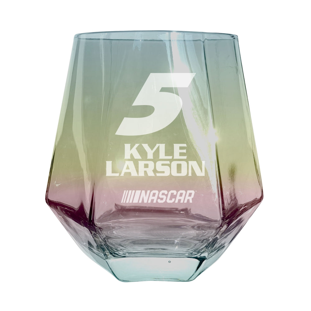 5 Kyle Larson Officially Licensed 10 oz Engraved Diamond Wine Glass Image 2