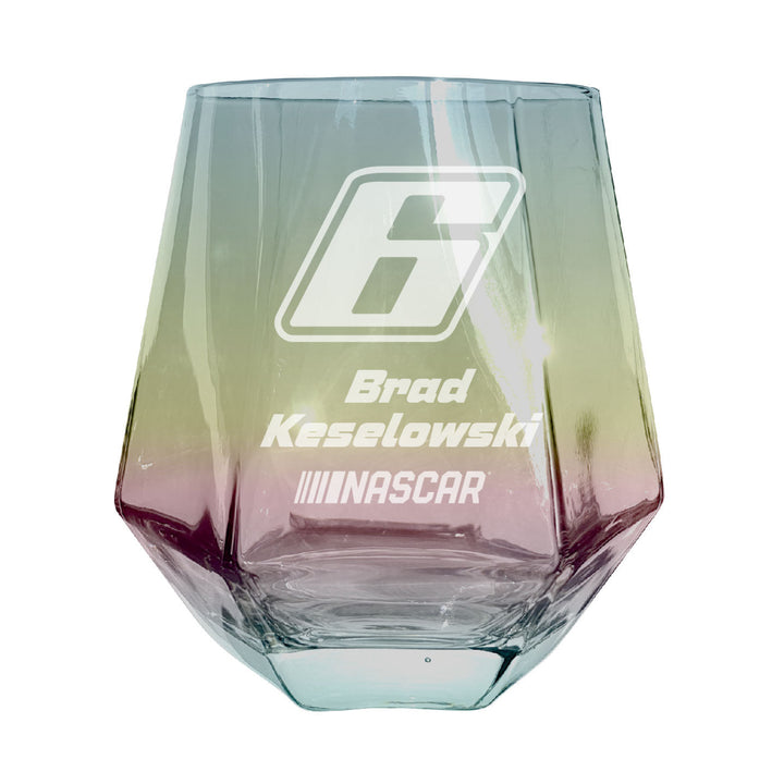 6 Brad Keselowski Officially Licensed 10 oz Engraved Diamond Wine Glass Image 2