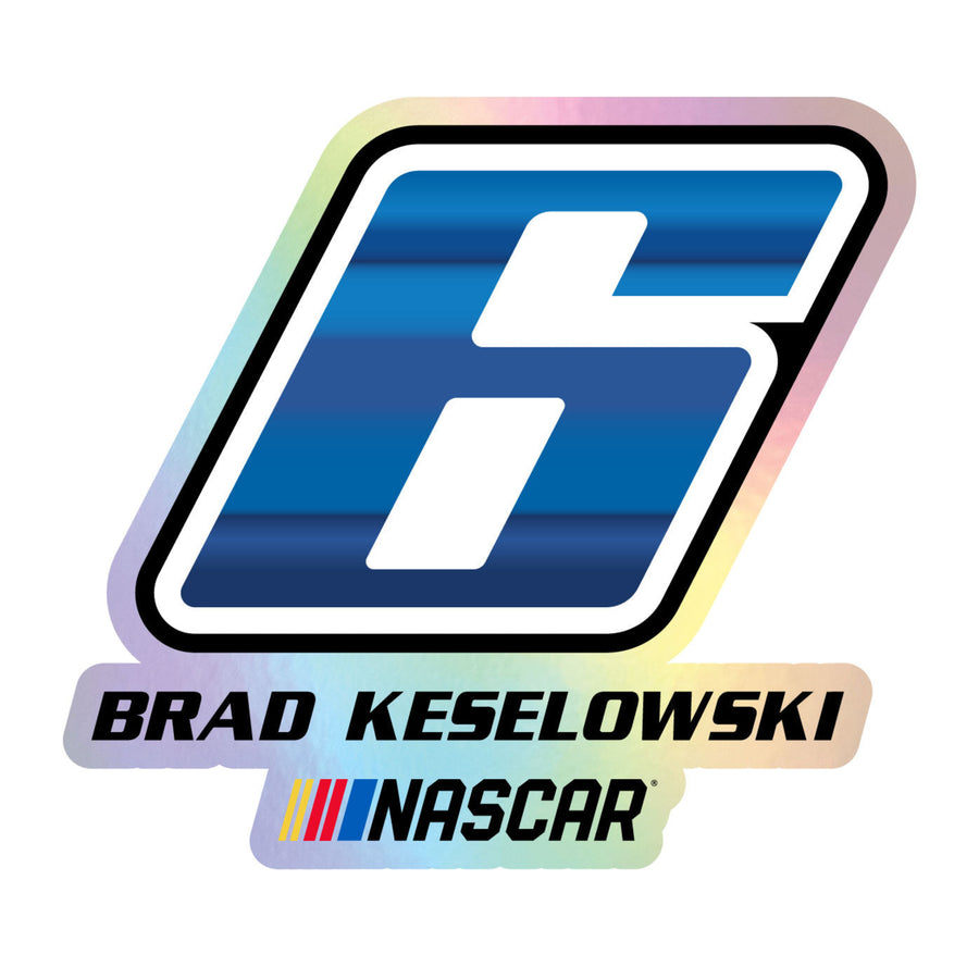 6 Brad Keselowski Laser Cut Holographic Decal Image 1