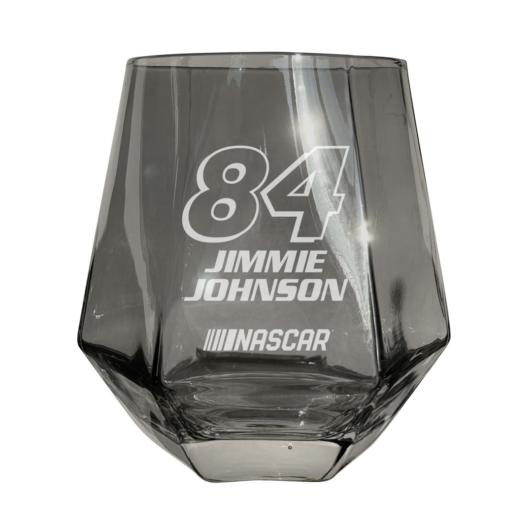 84 Jimmie Johnson Officially Licensed 10 oz Engraved Diamond Wine Glass Image 1