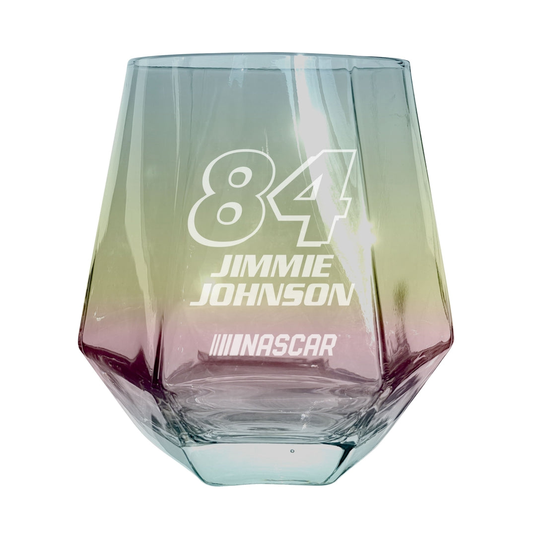 84 Jimmie Johnson Officially Licensed 10 oz Engraved Diamond Wine Glass Image 2