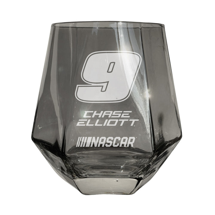 9 Chase Elliott Officially Licensed 10 oz Engraved Diamond Wine Glass Image 3
