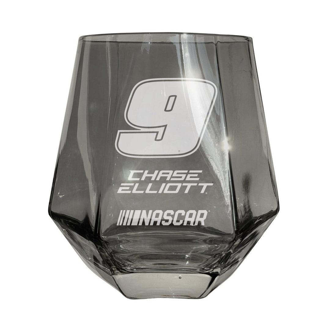 9 Chase Elliott Officially Licensed 10 oz Engraved Diamond Wine Glass Image 1