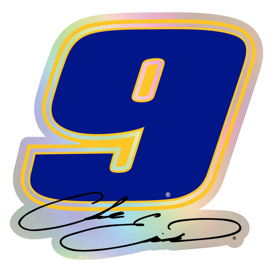#9 Chase Elliott  Laser Cut Holographic Decal Image 1