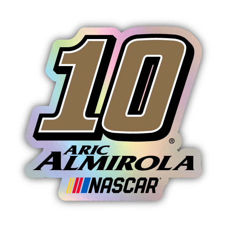 10 Aric Almirola Laser Cut Holographic Decal Image 1