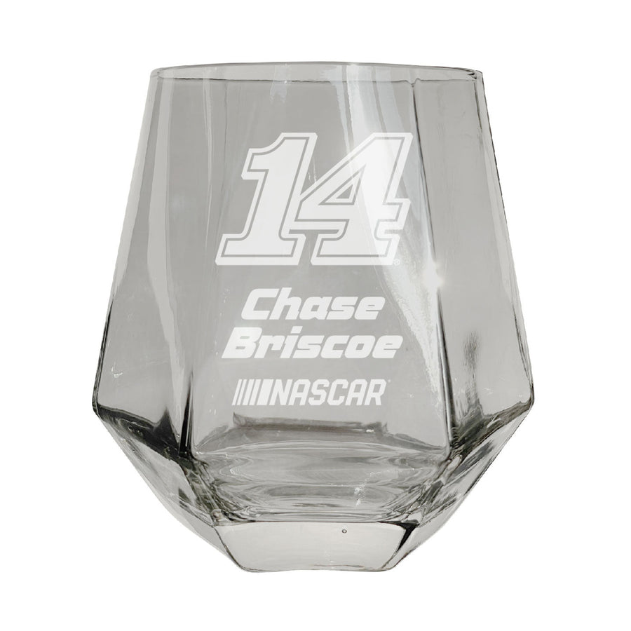 #14 Chase Briscoe Officially Licensed 10 oz Engraved Diamond Wine Glass Image 1