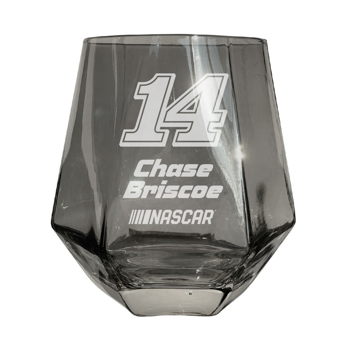 #14 Chase Briscoe Officially Licensed 10 oz Engraved Diamond Wine Glass Image 3