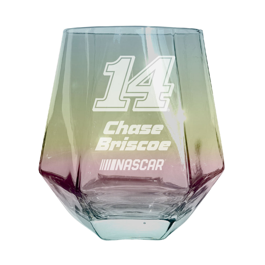 #14 Chase Briscoe Officially Licensed 10 oz Engraved Diamond Wine Glass Image 2