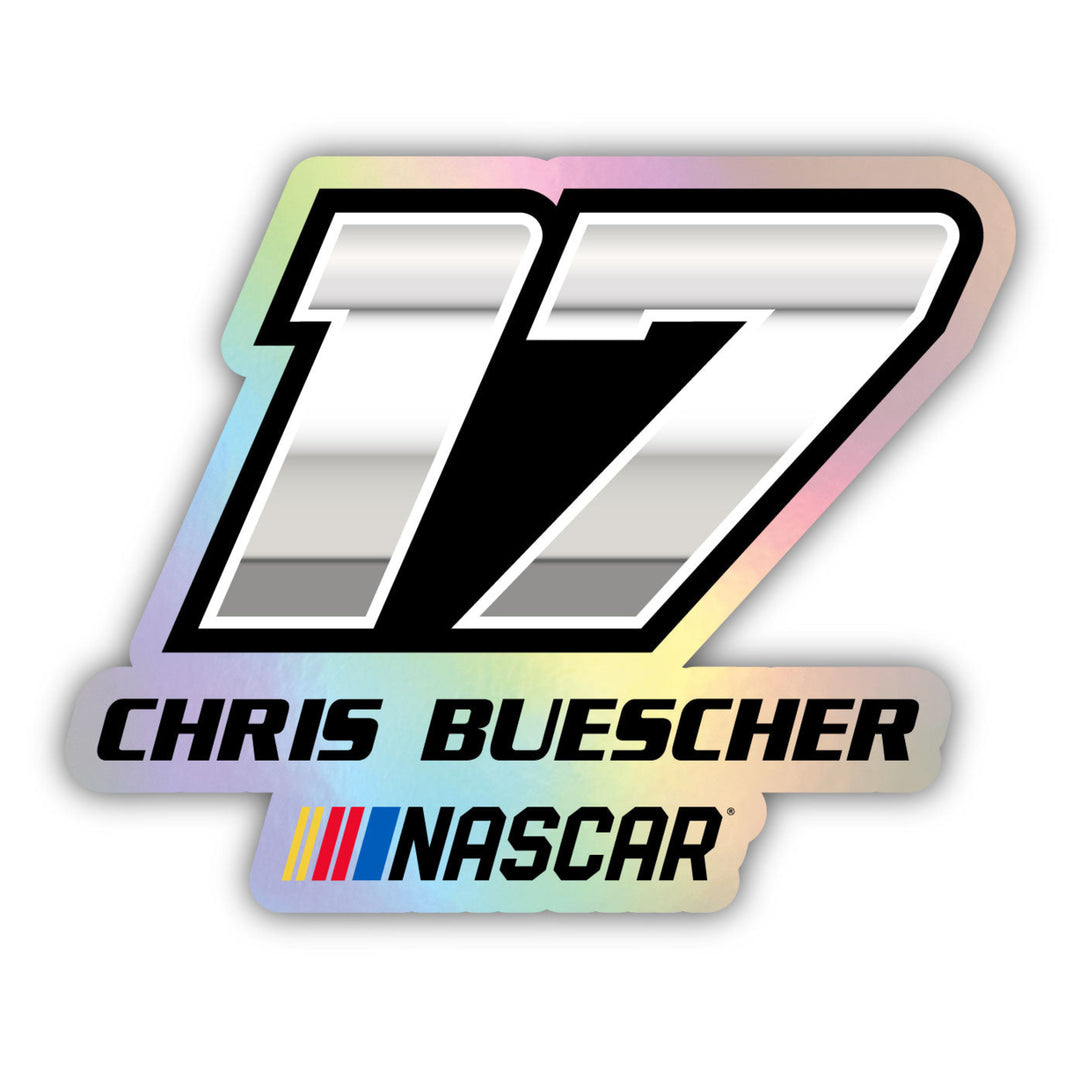 17 Chris Buescher Laser Cut Holographic Decal Image 1