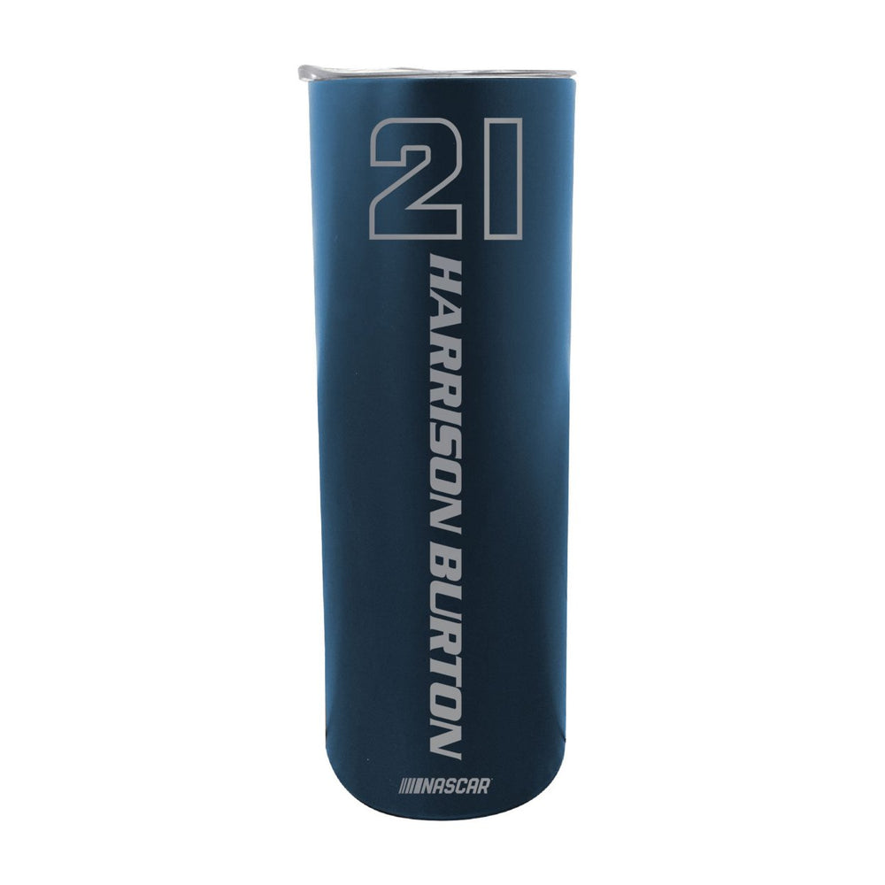 #21 Harrison Burton Officially Licensed 20oz Insulated Stainless Steel Skinny Tumbler Image 2