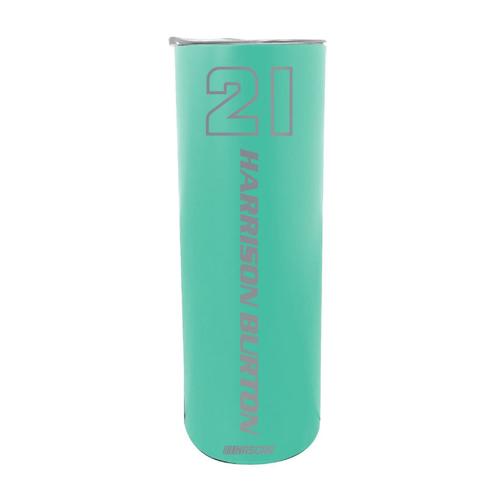 21 Harrison Burton Officially Licensed 20oz Insulated Stainless Steel Skinny Tumbler Image 6