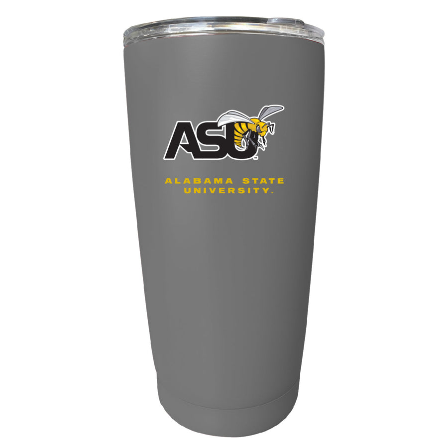 Alabama State University NCAA Insulated Tumbler - 16oz Stainless Steel Travel Mug Image 1