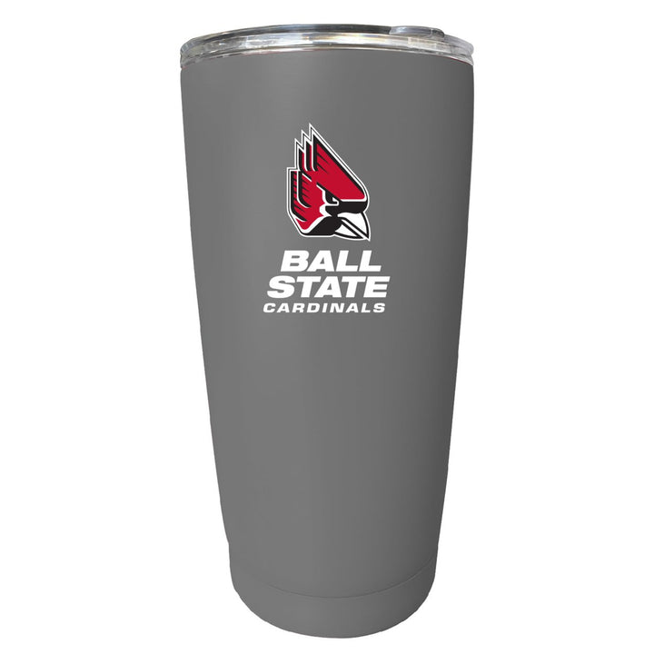 Ball State University NCAA Insulated Tumbler - 16oz Stainless Steel Travel Mug Image 1