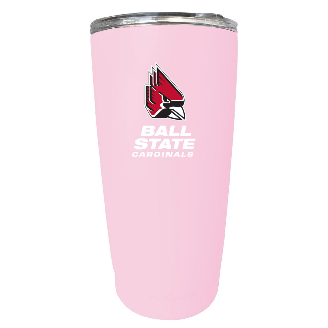 Ball State University NCAA Insulated Tumbler - 16oz Stainless Steel Travel Mug Image 2