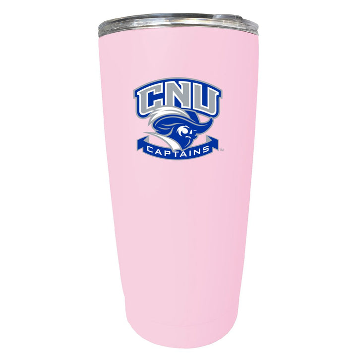 Christopher Newport Captains NCAA Insulated Tumbler - 16oz Stainless Steel Travel Mug Image 1