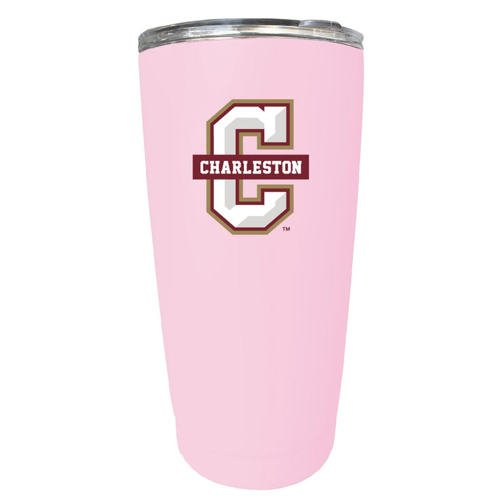 College of Charleston NCAA Insulated Tumbler - 16oz Stainless Steel Travel Mug Image 2