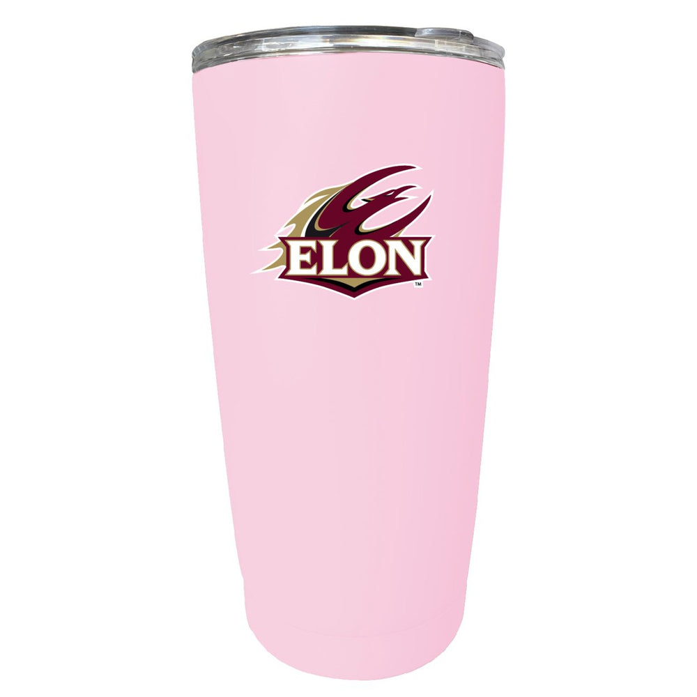 Elon University NCAA Insulated Tumbler - 16oz Stainless Steel Travel Mug Image 2