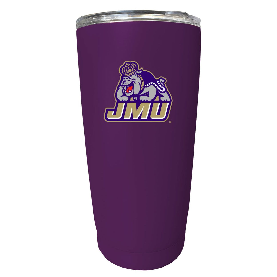 James Madison Dukes NCAA Insulated Tumbler - 16oz Stainless Steel Travel Mug Image 3