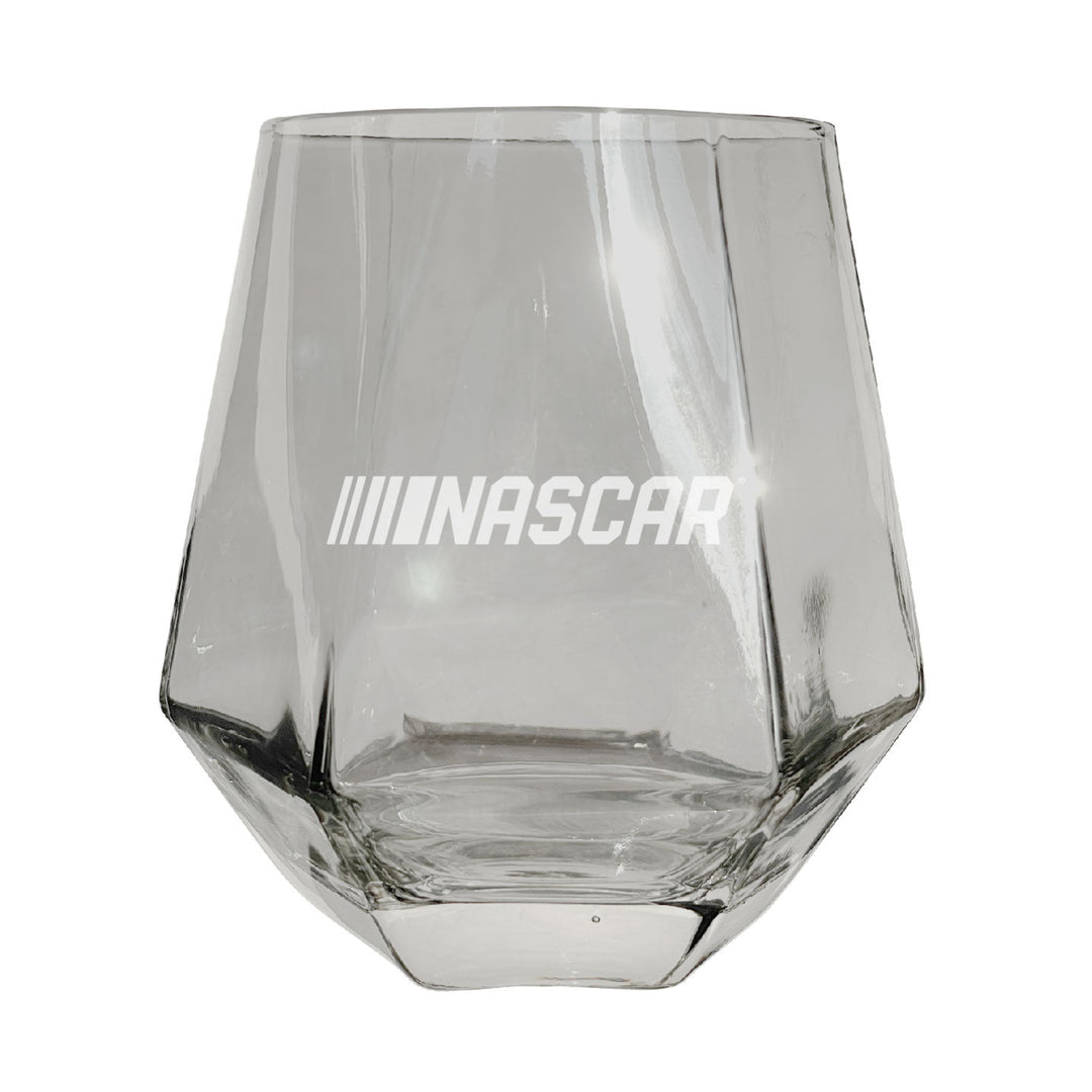 NASCAR Officially Licensed 10 oz Engraved Diamond Wine Glass Image 1