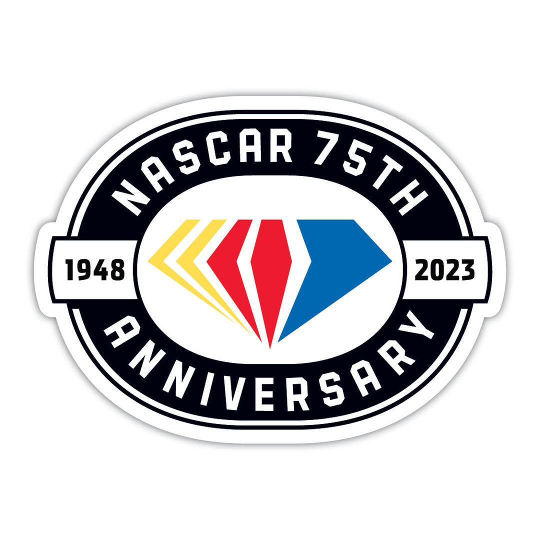 NASCAR 75 Year Anniversary  4-Inch Number Laser Cut Decal Image 1