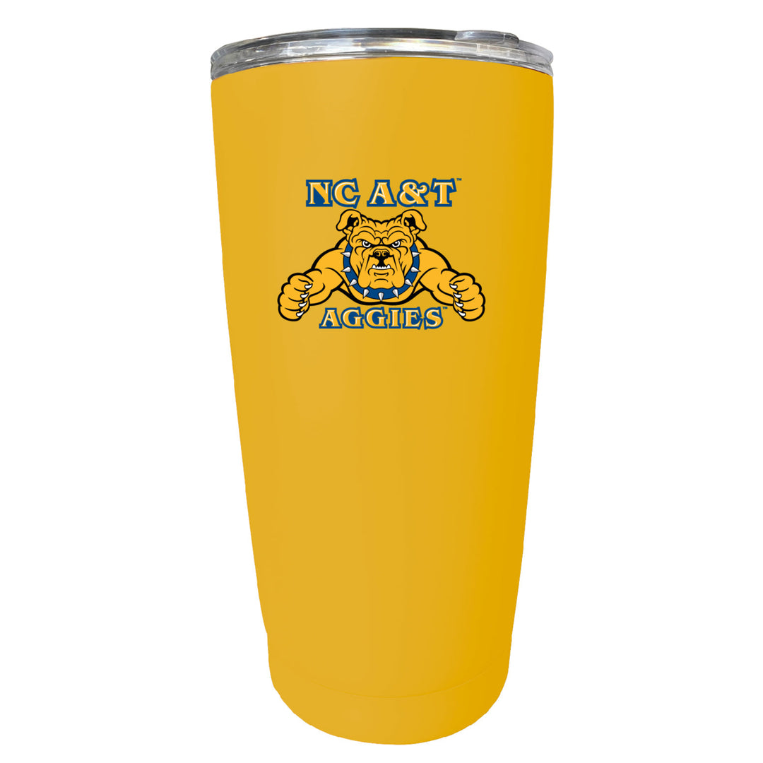 North Carolina AandT State Aggies NCAA Insulated Tumbler - 16oz Stainless Steel Travel Mug Image 3