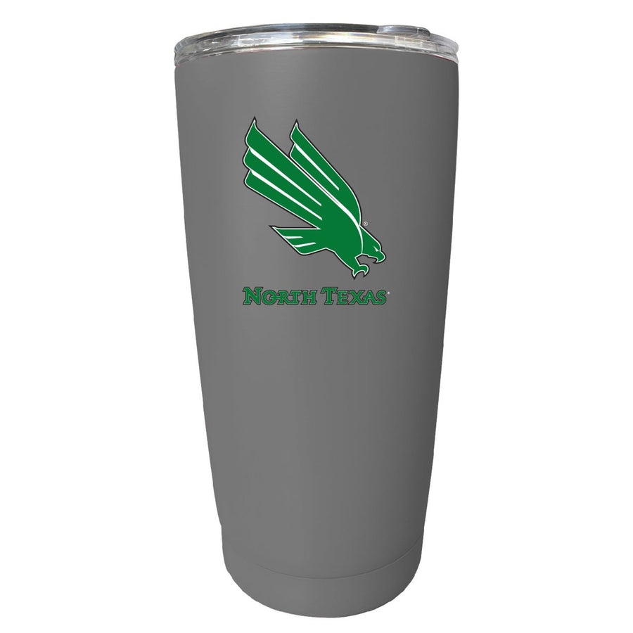 North Texas NCAA Insulated Tumbler - 16oz Stainless Steel Travel Mug Image 1