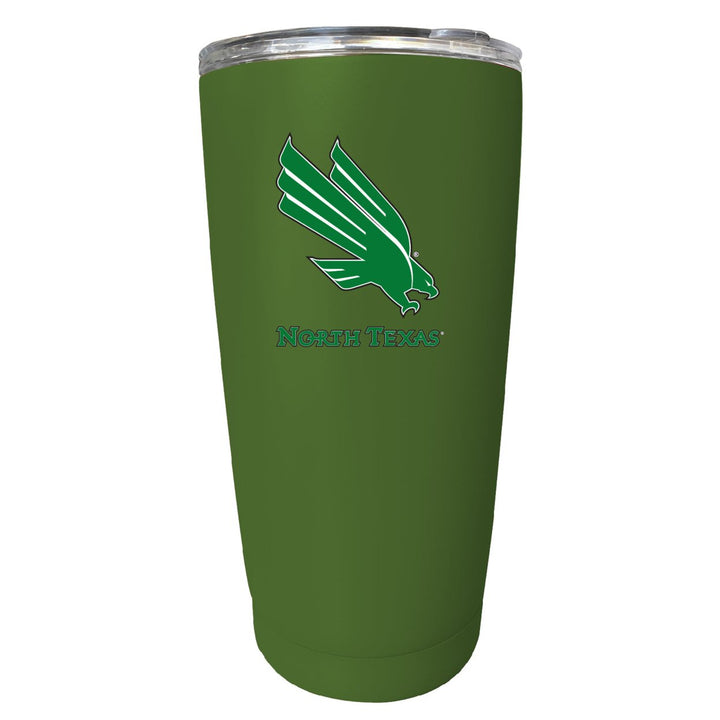 North Texas NCAA Insulated Tumbler - 16oz Stainless Steel Travel Mug Image 3