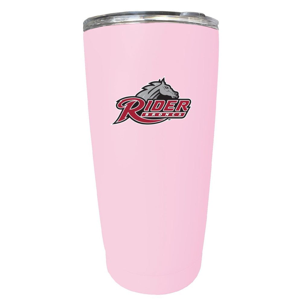 Rider University Broncs NCAA Insulated Tumbler - 16oz Stainless Steel Travel Mug Image 2