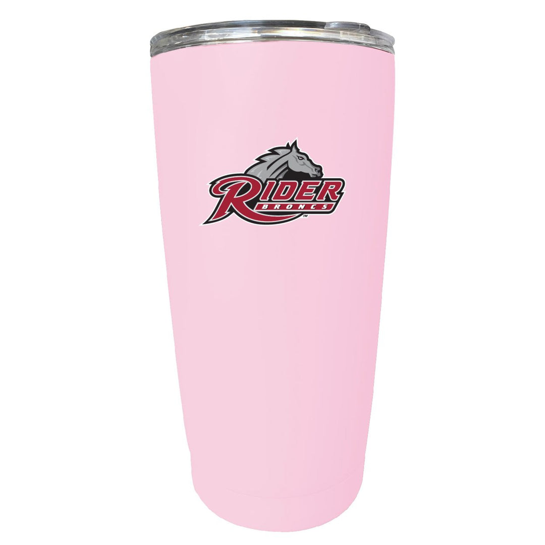 Rider University Broncs NCAA Insulated Tumbler - 16oz Stainless Steel Travel Mug Image 1