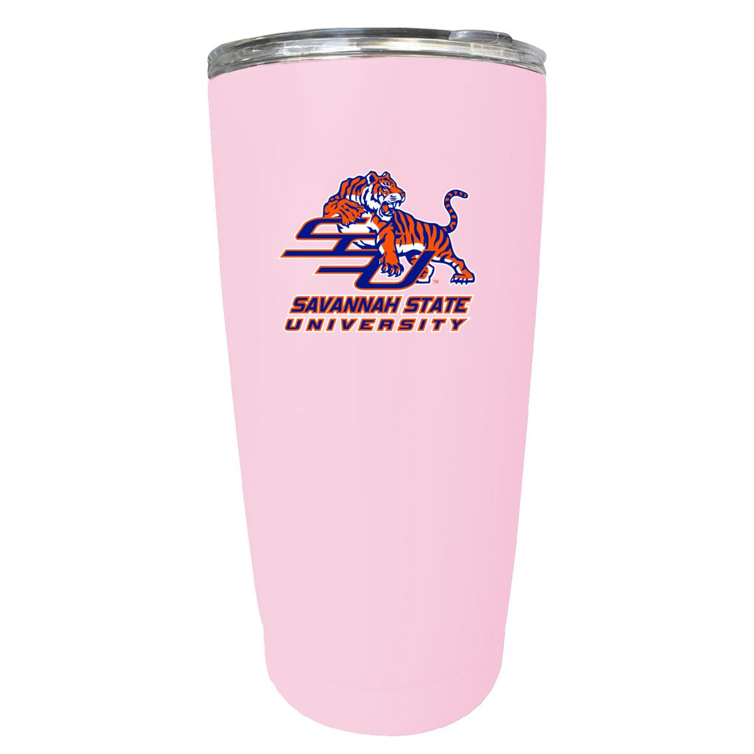 Savannah State University NCAA Insulated Tumbler - 16oz Stainless Steel Travel Mug Image 1