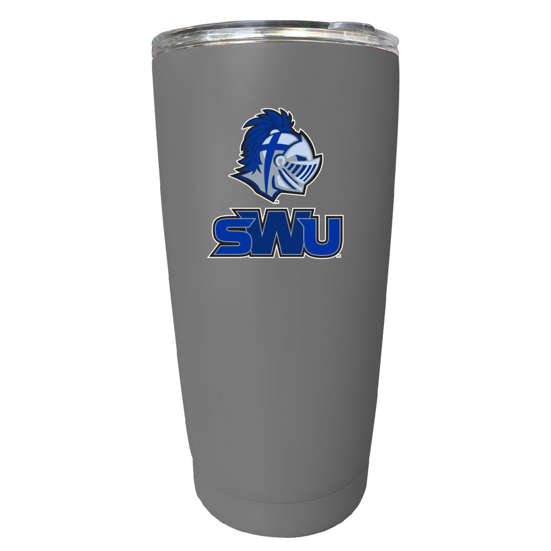 Southern Wesleyan University 16 oz Stainless Steel Insulated Tumbler Image 1