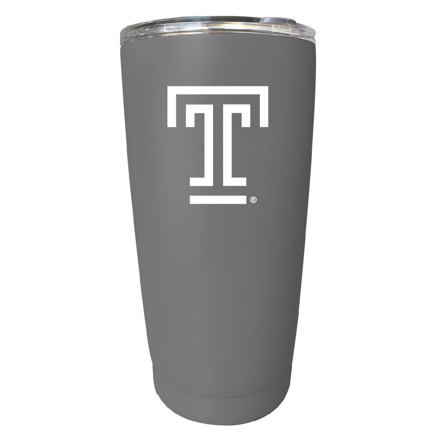 Temple University NCAA Insulated Tumbler - 16oz Stainless Steel Travel Mug Image 1