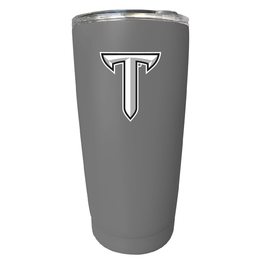 Troy University NCAA Insulated Tumbler - 16oz Stainless Steel Travel Mug Image 1