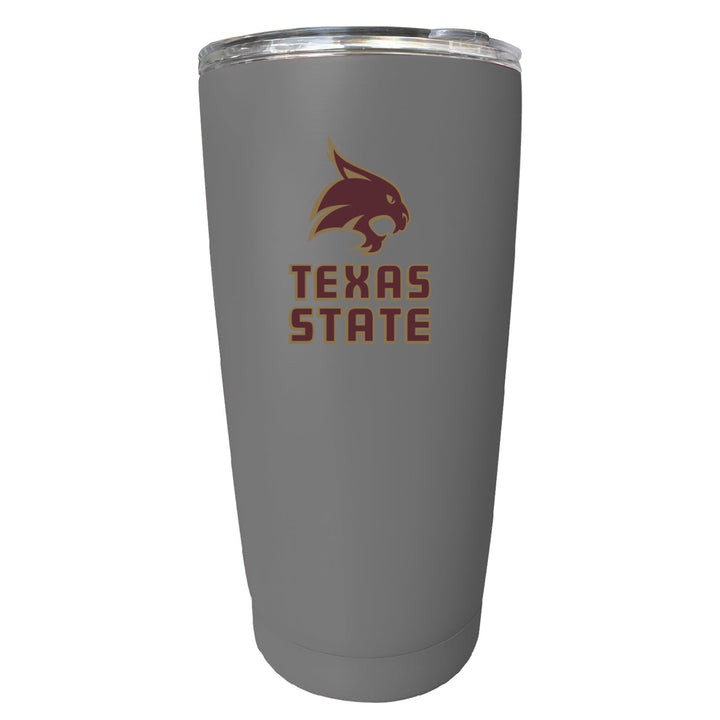 Texas State Bobcats NCAA Insulated Tumbler - 16oz Stainless Steel Travel Mug Image 1