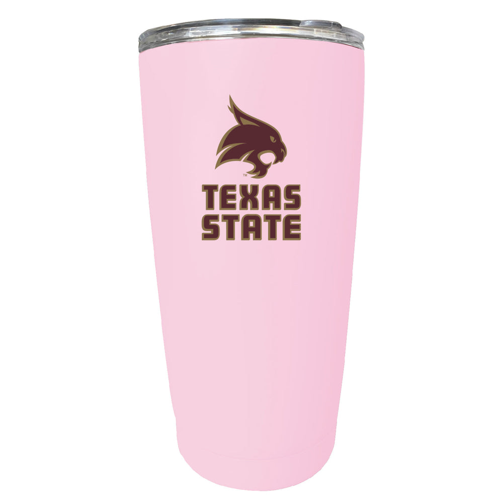 Texas State Bobcats NCAA Insulated Tumbler - 16oz Stainless Steel Travel Mug Image 2