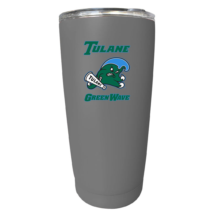 Tulane University Green Wave 16 oz Stainless Steel Insulated Tumbler Image 1